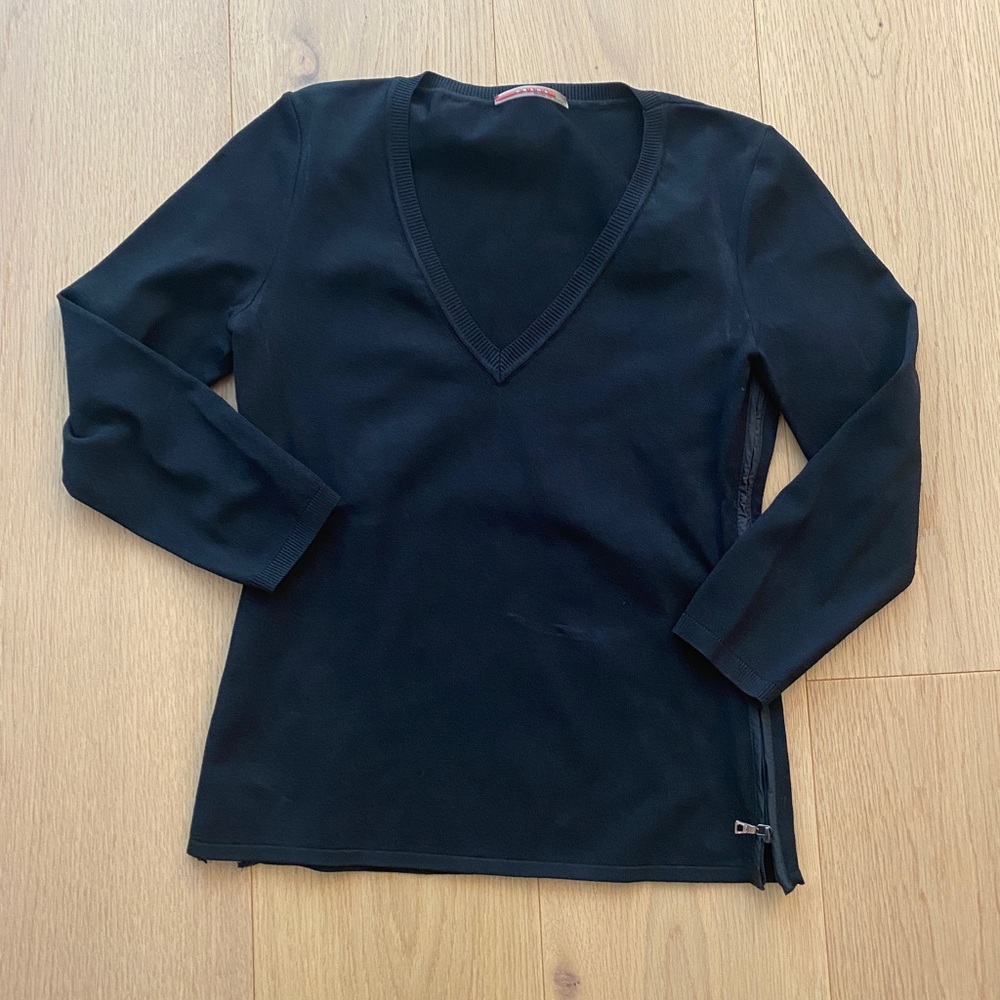 Prada Sports V Neck Top